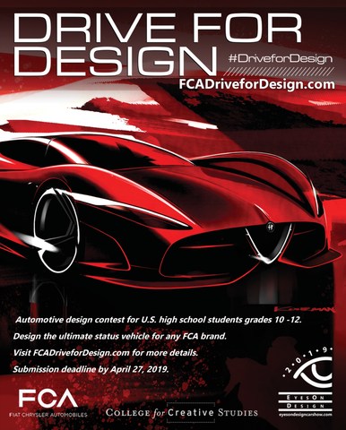 The FCA Product Design Team is challenging U.S. high school students to sketch the ultimate status vehicle using any FCA brand.