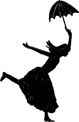Logo du forum : Danseuse avec un parapluie - Illustration ralise par Natacha Morneau lors d'un atelier de cration. (Groupe CNW/Muse national des beaux-arts du Qubec)