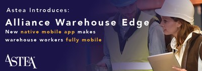 This latest expansion of Astea's Alliance Enterprise™ field service management platform adds full back office warehouse management functionality along with a new native mobile application for warehouse floor workers.