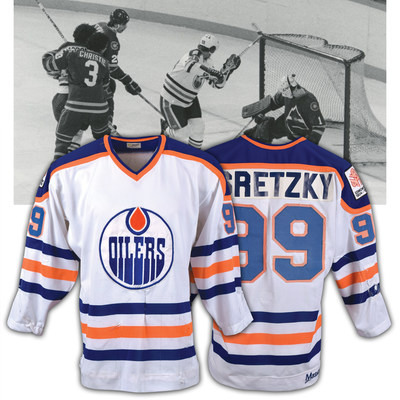 oilers game worn jersey