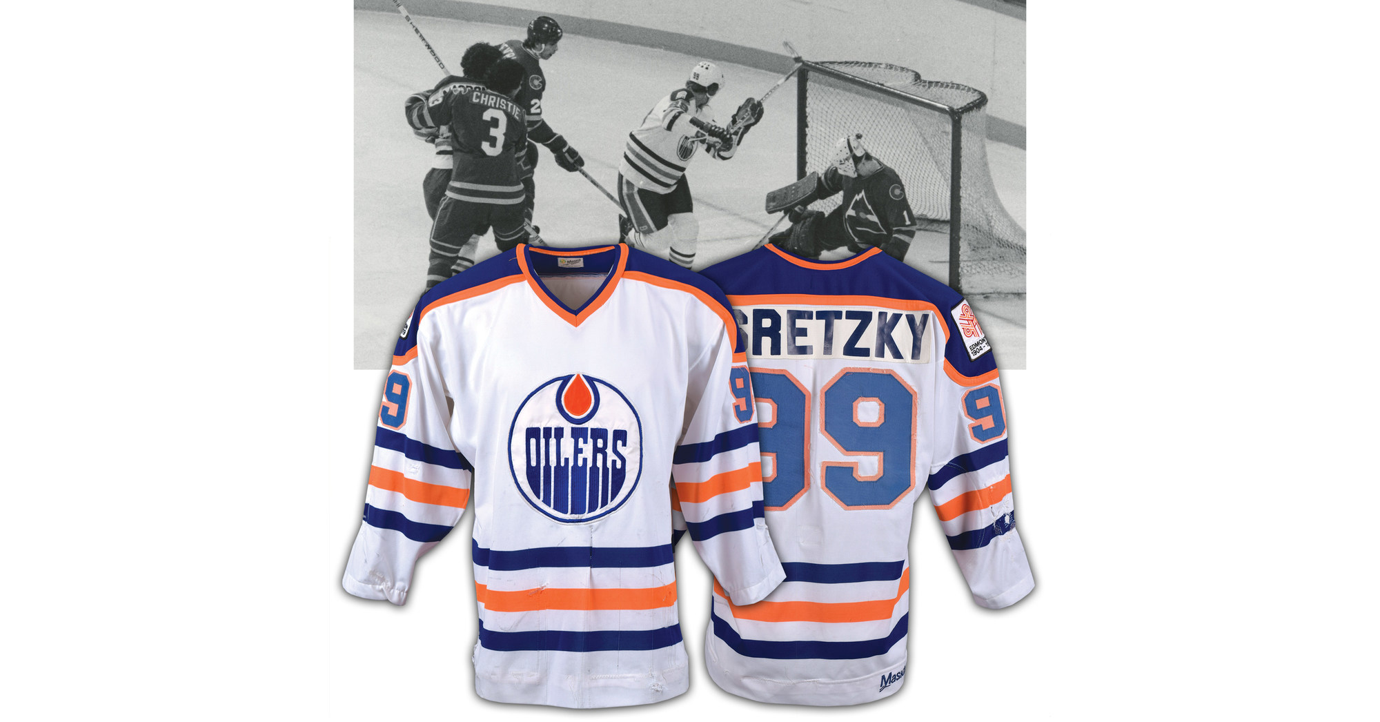 Lot Detail - 1987-1988 Wayne Gretzky Edmonton Oilers Game Worn Jersey  (MEARS A10) “Stanley Cup Championship Repeat Season