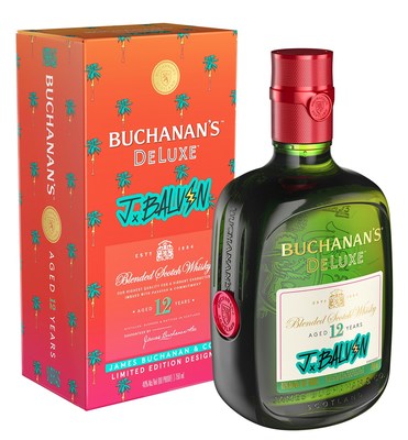 BUCHANAN’S DeLuxe Blended Scotch Whisky x J Balvin Limited Edition Design