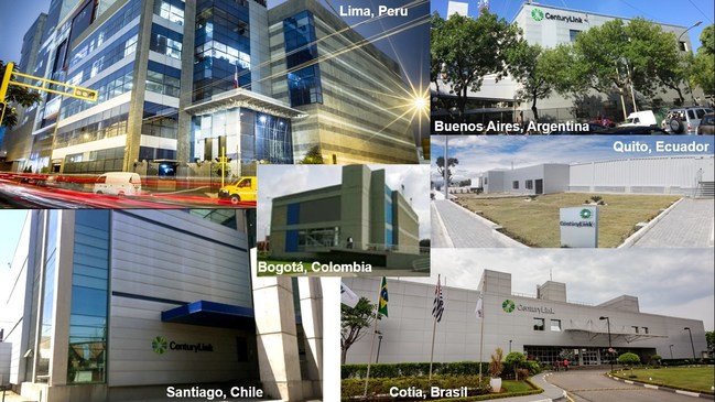 Data Centers da CenturyLink na América Latina