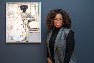 Sotheby's 2019 Contemporary Art season opens in New York on March 1st with ‘Contemporary Curated', featuring co-curators Agnes Gund and Oprah Winfrey, pictured here with Kerry James Marshall's ‘Untitled (Painter)' from 2008, which is estimated to sell for $1.8/2.5 million.  The entire auction is estimated to achieve more than $22.5 million, the highest-ever pre-sale estimate in the series' nearly six-year history.