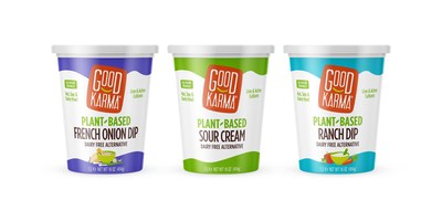 Good Karma Foods new plant-based Sour Cream and Dips deliver breakthrough innovation with surprisingly delicious flavors and texture on par with dairy-based options. Good Karma’s new plant-based Sour Cream, French Onion Dip and Ranch Dip are free of all major allergens, MSG and carrageenan, and have fewer calories, fat and sodium than other plant-based and dairy-based options. The line will debut at Natural Products Expo West this March and will hit retail shelves this Spring