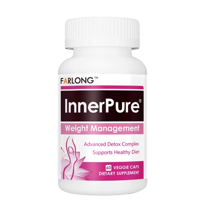 InnerPure Weight Management is an herbal supplement created by Farlong that helps consumers manage weight, reinforce vital energy and cleanse toxins from the body. It also promotes normal bowel movement and tonifies skin.