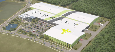 Architect's Rendering of the Firefly Aerospace Exploration Park Manufacturing Facility