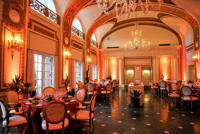 The Texas sunset inspired event in the glorious French Room at the Adolphus Hotel in downtown Dallas.