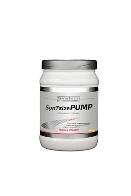 SynTsize Pump is a latest-generation pre-workout product. It includes high dosages of nine active ingredients and contains 2g BCAAs per serving which maintains amino acid levels during training.