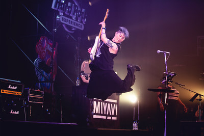 MIYAVI performs at the Hard Rock Family Live concert on Feb. 5, 2019, at Sapporo's Public Concert Hall in Hokkaido, Japan. MIYAVI was part of Hard Rock Family Live - a four-day concert series held during this year's Sapporo Snow Festival week. (Hard Rock Japan)