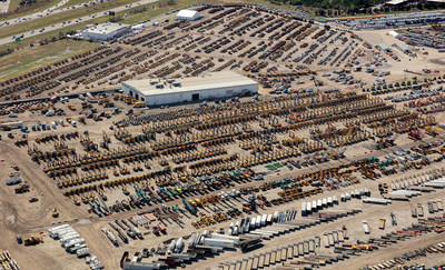 A sea of equipment stretched over the 220-acre Ritchie Bros. auction site in Orlando, FL last week as the company hosted its largest auction ever--13,350+ items sold for US$297+ million (CNW Group/Ritchie Bros. Auctioneers)
