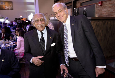 This year's St. Jude Spirit of the Dream event welcomed three special guests: Dr. Rudolph E. Jackson (pictured with Richard Shadyac, Jr.), the first African-American doctor at St. Jude, Dr. Robert L.J. Spence Jr., the first African-American pharmacist at St. Jude, and Dr. William Terrell Jr., the first African-American resident at St. Jude.