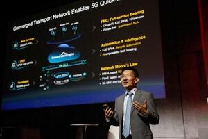 Huawei lance la solution de réseau de transport convergée compatible 5G, aidant les opérateurs à donner le coup d'envoi à la 5G