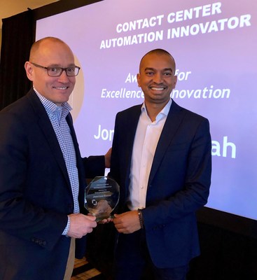 Congratulations to Jonathan Rasiah, in being named the first recipient of the Intradiem Contact Center Automation Innovator Award for his groundbreaking work using automation to take Rogers Communications&rsquo; service delivery to new heights.