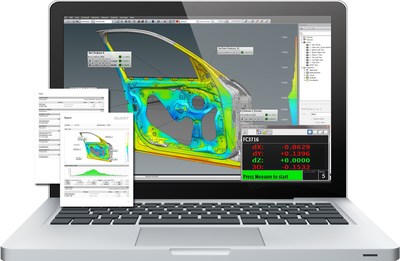 FARO BuildIT Metrology 2019 realiza inspeções em peças e montagens, que incluem análise de desvio de cor de CAD a Peça.