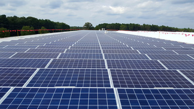 The new 2.097-kilowatt solar system spans the entire rooftop of Barrette's 400,000 square foot manufacturing facility in Galloway, New Jersey.