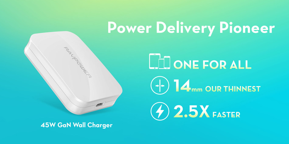 RAVPower 45W GaN Wall Charger