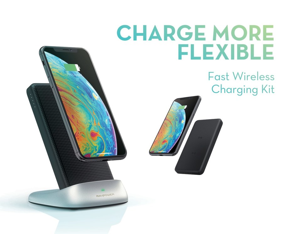 RAVPower 3 in 1 Fast Wireless Charging Kit