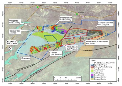 Osino Resources Announces Three New Gold Anomalies and Provides Exploration Update on Its Otjikoto East Project, Namibia (CNW Group/Osino Resources Corp.)