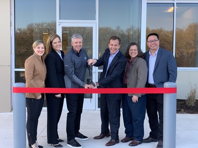 Representatives from Bell, Premise, and Textron, Inc. celebrate the opening of the Bell Health and Wellness Center, which offers primary and pharmacy care to Bell employees and dependents.