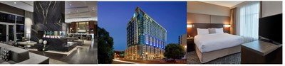 This Nashville hotel represents the first time that Marriott International has opened a newly built hotel containing three of its brands.