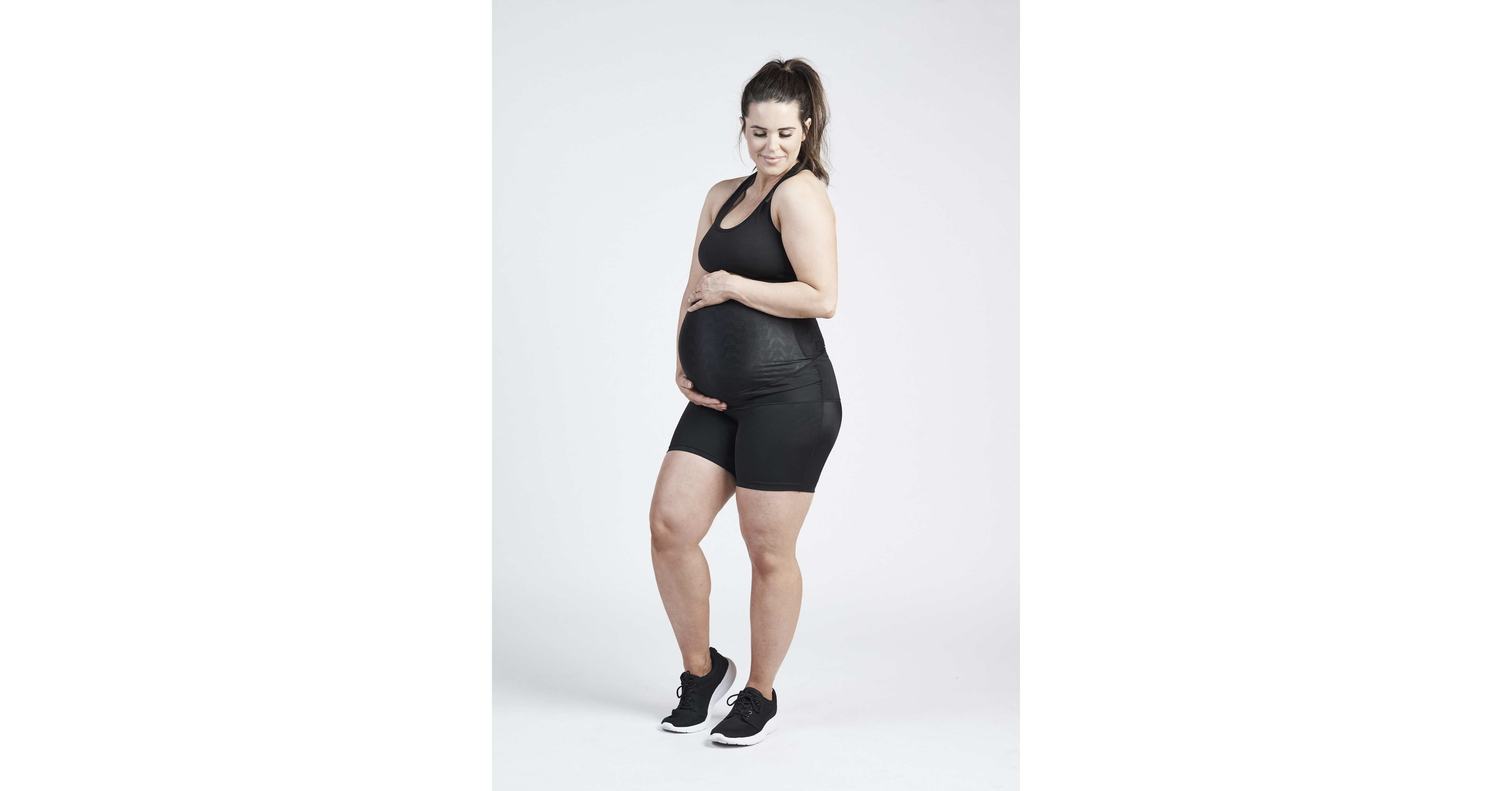 All Sizes NEW SRC PREGNANCY MINI SHORTS BLACK for Pregnancy Support
