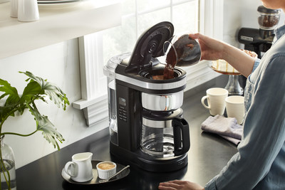 New KitchenAid Drip Coffee Maker with Spiral Showerhead and Programmable Warming Plate.