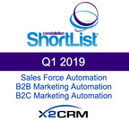 X2Engine's X2CRM Only Solution Named to Constellation ShortList™ in Three Sales and Marketing Software Categories in Q1, 2019