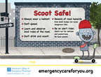 Scoot Safe! New Public Service Announcement Shares Emergency Physicians' Tips for Electronic Scooter Riders