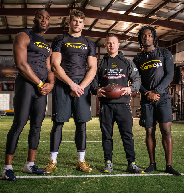 CarnoSyn® Brands Partners with TEST Football Academy and Kaged