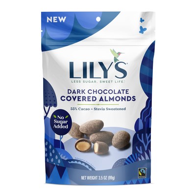 Lily's Sweets today announced ambitious growth plans for 2019 that include the roll out of a new logo and packaging; the addition of eight new products hitting shelves this spring, including these Dark Chocolate Covered Almonds; and the execution of integrated consumer campaigns that celebrate just how sweet life can be without the added sugar.
