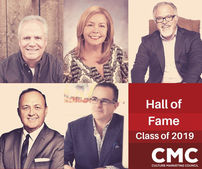 The Culture Marketing Council: The Voice of Hispanic Marketing (CMC) announced the 2019 inductees of the CMC Hall of Fame: (from top left, clockwise) Tony Dieste, Ingrid Otero-Smart, Alex Lopez Negrete, Luis Miguel Messianu and Al Aguilar. These visionaries and industry leaders will be recognized during an awards gala at the 2019 CMC Annual Summit, taking place on Tuesday, June 11, at the Statler Hotel in Dallas, Texas.