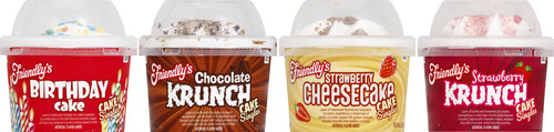 Four Friendly's Cake Singles Flavors
