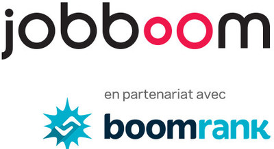 Logo : Jobboom en partenariat avec Boomrank (Groupe CNW/Jobboom Inc.)