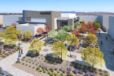 Rendering of the Fujifilm expansion in Mesa, Arizona. Rendering of the Fujifilm expansion in Mesa, Arizona.