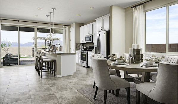 Open layout in Pearl model home