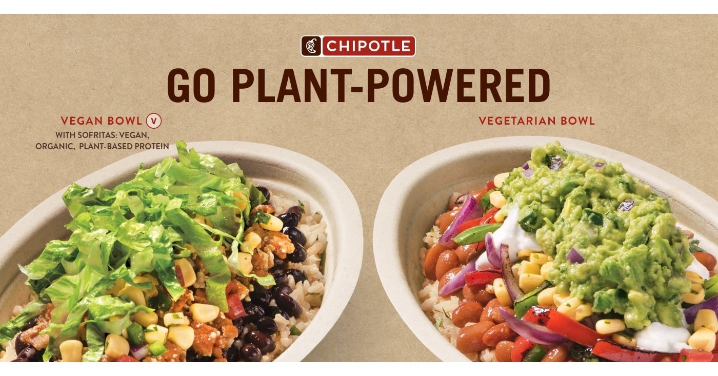 Chipotle Extends Lifestyle Bowls With Meatless Plant Powered Options