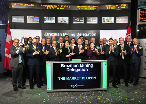 Brazilian Mining Delegation Opens the Market (CNW Group/TMX Group Limited)