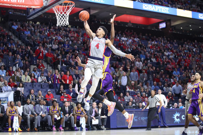 Ole Miss Basketball vs LSU on January 15th, 2019 at The Pavilion in Oxford, MS. Photo by Josh McCoy/Ole Miss Athletics; Instagram and Twitter: @OleMissPix; Buy Photos at RebelWallArt.com