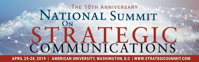 10th National Summit on Strategic Communications to take place in Washington, D.C. on April 25–26 at American University.