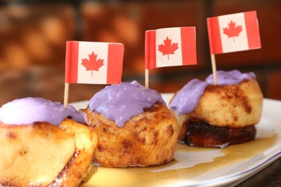 Maple Cinnamon Buns with Lavender Frosting (CNW Group/Sodexo Canada)