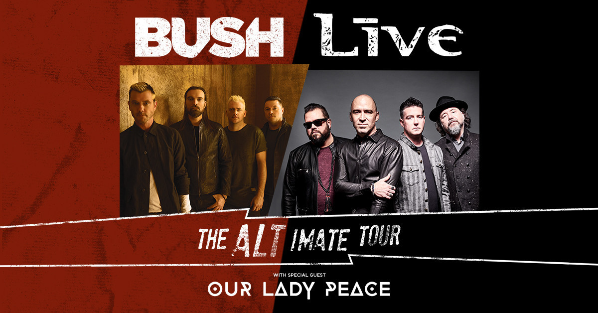 +LIVE+ And BUSH Celebrate 25th Anniversary Of Iconic Albums Throwing