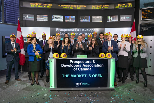 Prospectors & Developers Association of Canada (PDAC) Opens the Market (CNW Group/TMX Group Limited)