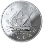 Casa da Moeda Real Canadense exibe o famoso navio do explorador John Cabot para celebrar os 70 anos da inclusão de Terra Nova e Labrador na Confederação
