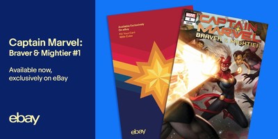 eBay is offering a newly released, limited edition Captain Marvel: Braver & Mightier #1 comic book with an exclusive variant cover designed in collaboration with eBay, Marvel and eBay seller MyComicShop.