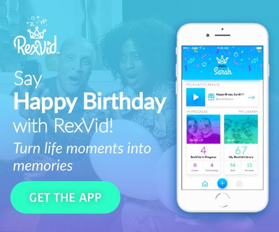 The RexVid App allows customers to string together and send video messages