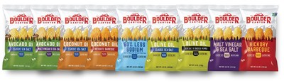 Drawing inspiration from the Flatiron Mountains, Boulder Canyon’s new packaging celebrates the authentic “Boulder” flavor difference borrowed from the vibrancy of the outdoors.
