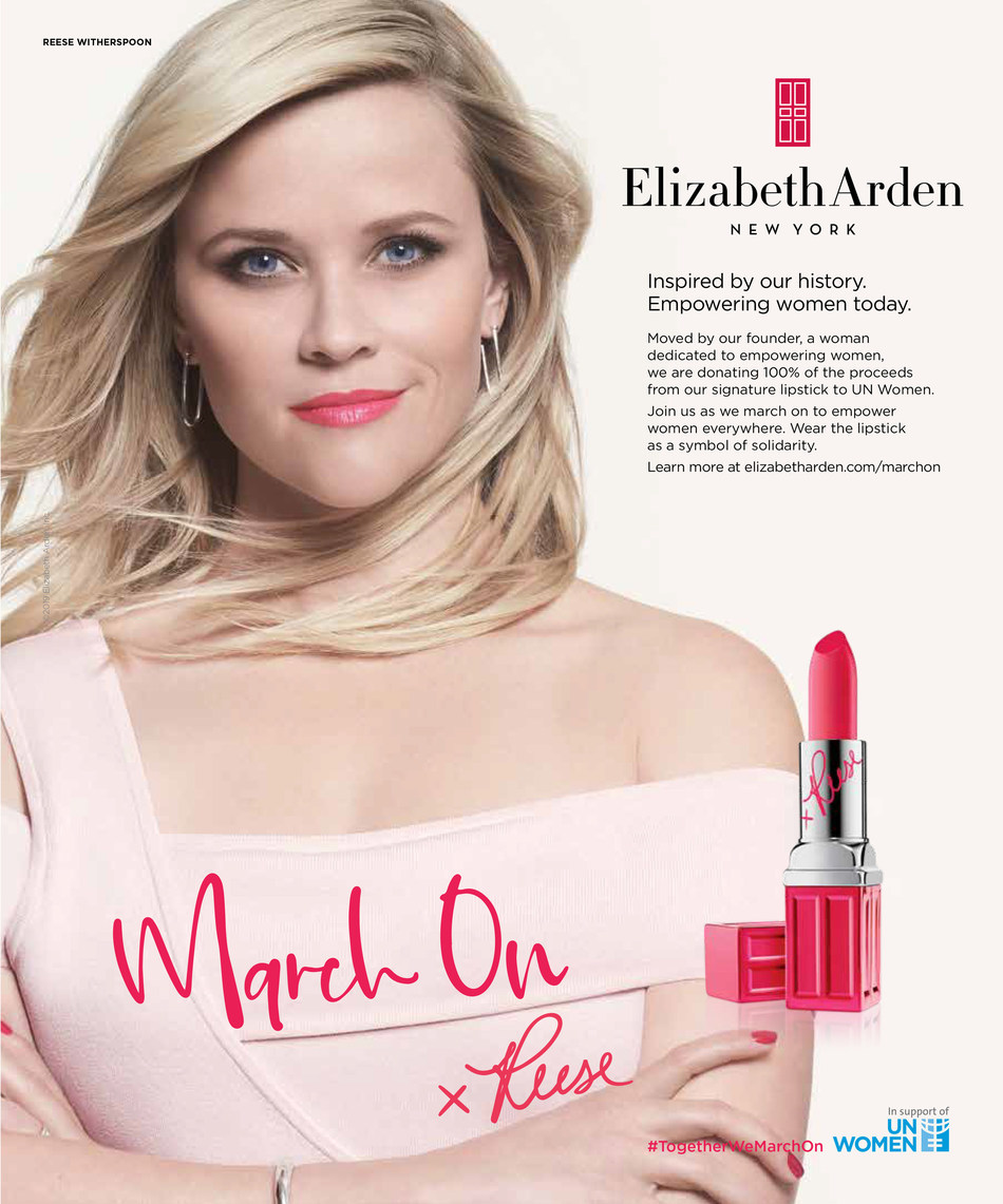 Elizabeth Arden & Reese Witherspoon Announce 2019 'March On' For Women