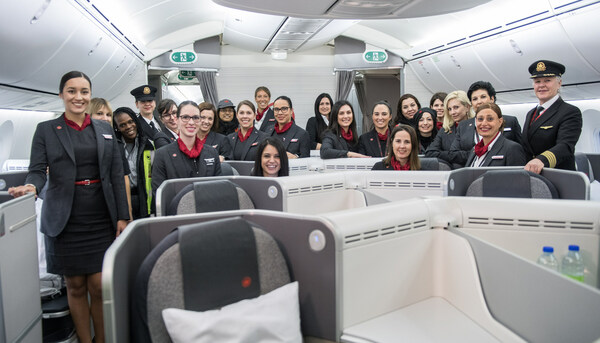 Air Canada today marked International Women’s Day 2019. (CNW Group/Air Canada)