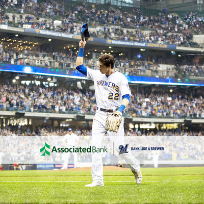 Christian Yelich will partner with Associated Bank as part of the bank’s 2019 Brewers campaign.